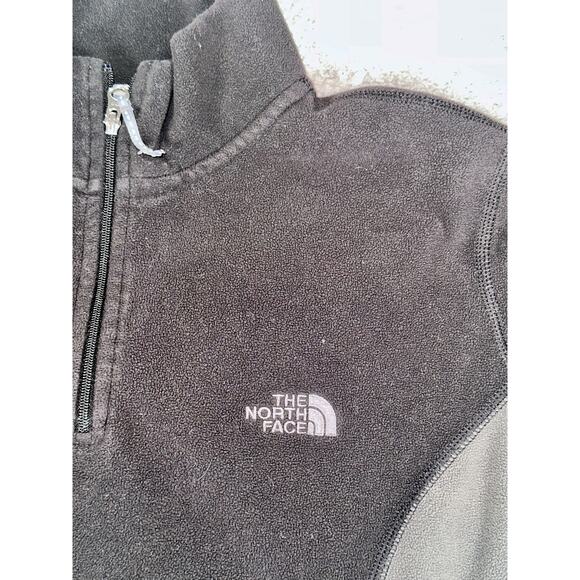 The‎ North Face Jacket Women's Large Black TKA 100 Light Fleece 1/4 Zip Outdoors - Picture 7 of 9